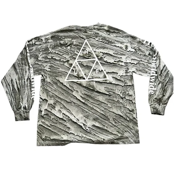 HUF Warped Camo Long Sleeve T-Shirt - Picture 7 of 7